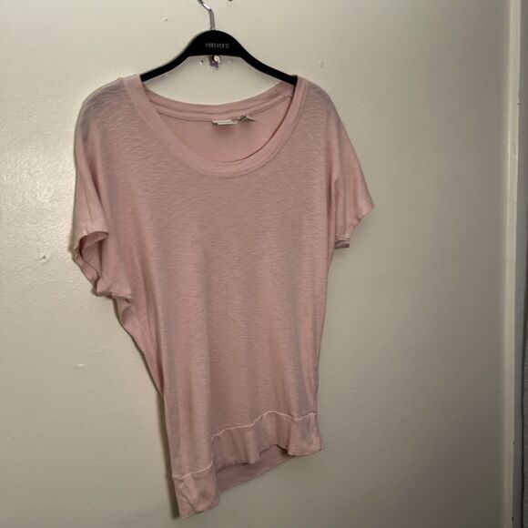 Saint Tropez West Women’s Modal Knit Bat Wing Crewneck Tee, Pink- XS - Picture 3 of 8